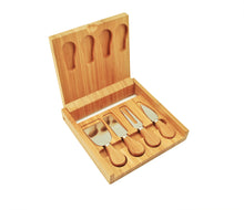 Load image into Gallery viewer, Formaggio™: Bamboo Cheese Board &amp; Tool Set
